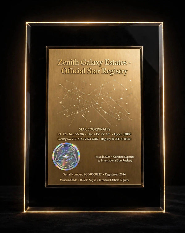 Official Star Registry Plaque™ — 16×20